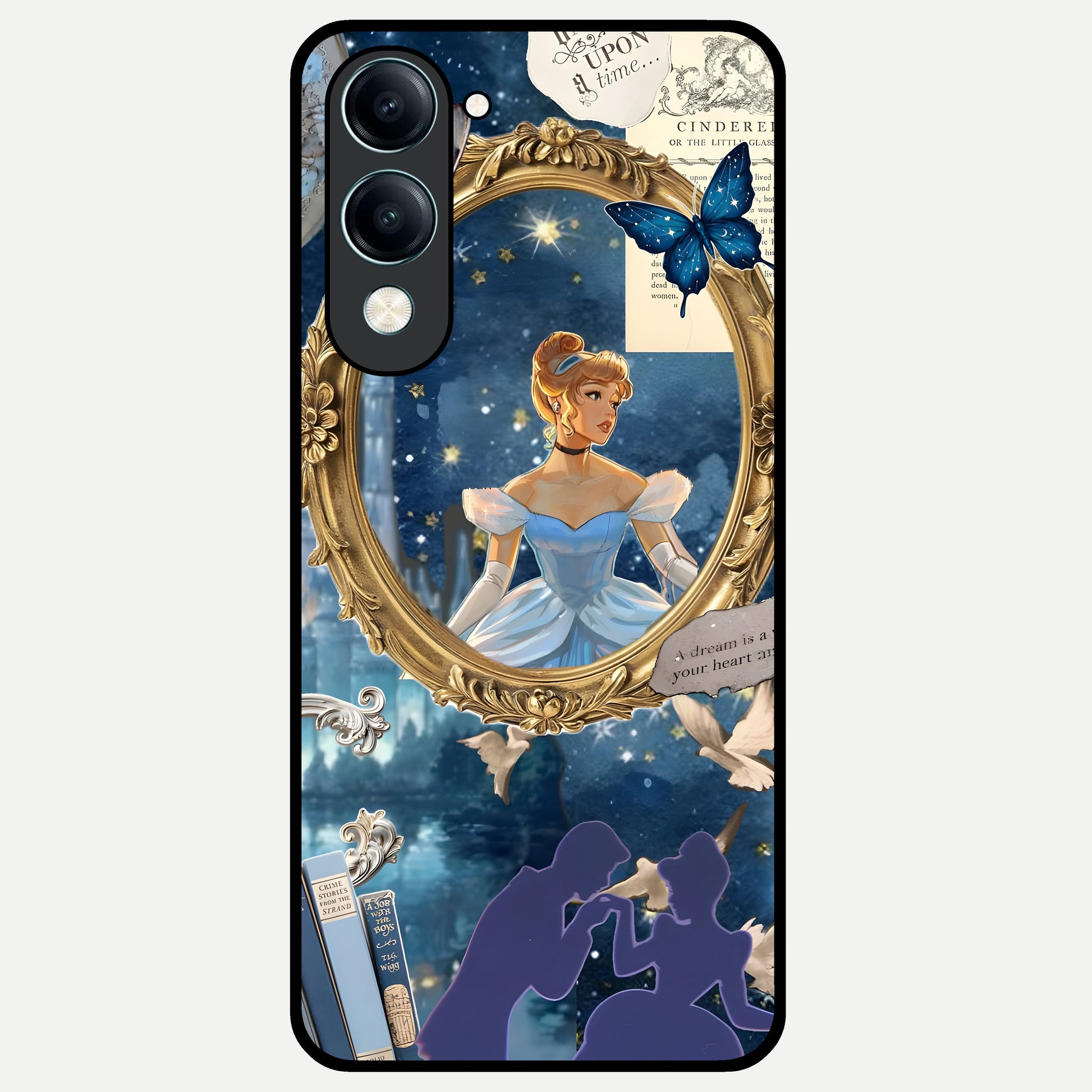  Midnight Queen Glass Case for iQOO Z10 lite back cover – full design glossy printed glass finish