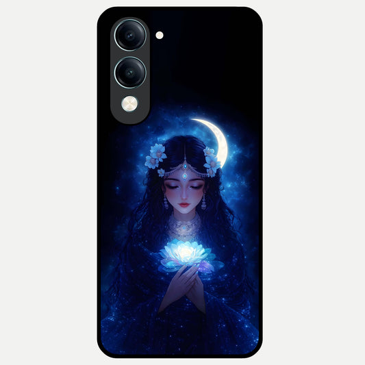 Mystic Moon Queen Glass Case for iQOO Z10 lite back cover – full design glossy printed glass finish