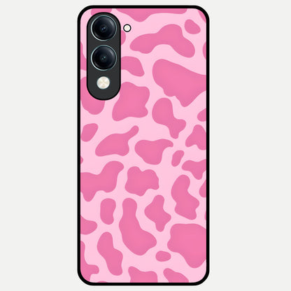  Pinkish Scenery Glass Case for iQOO Z10 lite back cover – full design glossy printed glass finish