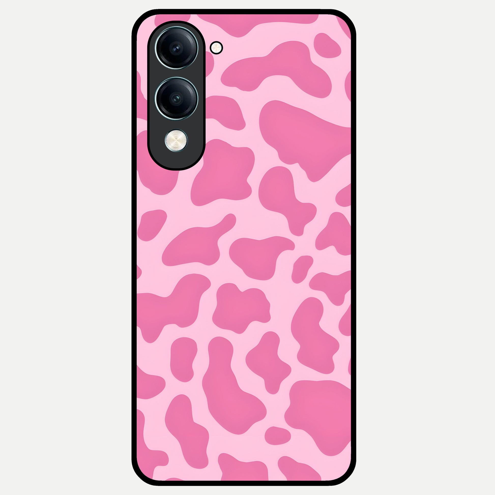  Pinkish Scenery Glass Case for iQOO Z10 Lite back cover – full design glossy printed glass finish