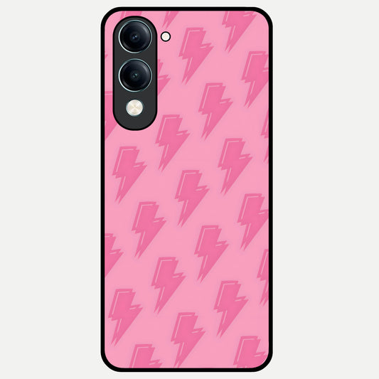  Pink Moo Magic Glass Case for iQOO Z10 lite back cover – full design glossy printed glass finish