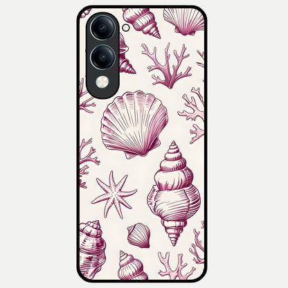  Pink Power Sparks Glass Case for iQOO Z10 lite back cover – full design glossy printed glass finish