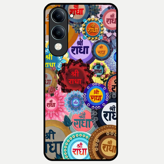  Radha Divine Bloom Glass Case for iQOO Z10 lite back cover – full design glossy printed glass finish