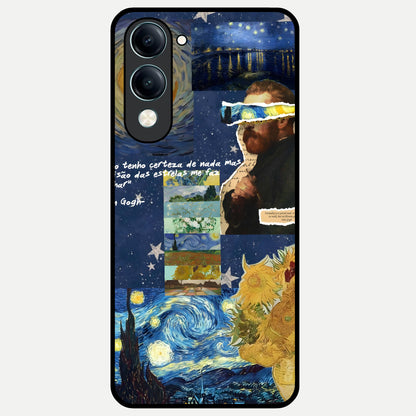  Starry Dream Vision Glass Case for iQOO Z10 Lite back cover – full design glossy printed glass finish