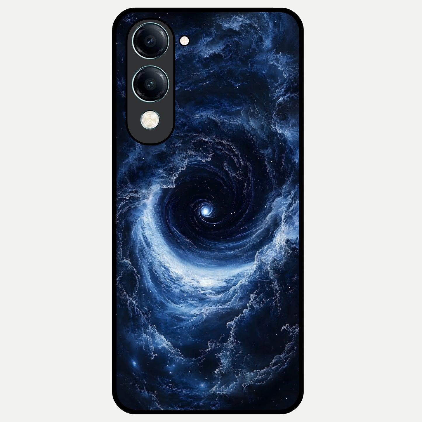  Stunning Galaxy Glass Case for iQOO Z10 Lite back cover – full design glossy printed glass finish