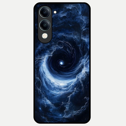  Stunning Galaxy Glass Case for iQOO Z10 Lite back cover – full design glossy printed glass finish