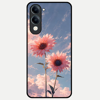  Sun Moon Balance Glass Case for iQOO Z10 Lite back cover – full design glossy printed glass finish