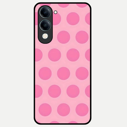  Sweet Dot Dreams Glass Case for iQOO Z10 lite back cover – full design glossy printed glass finish