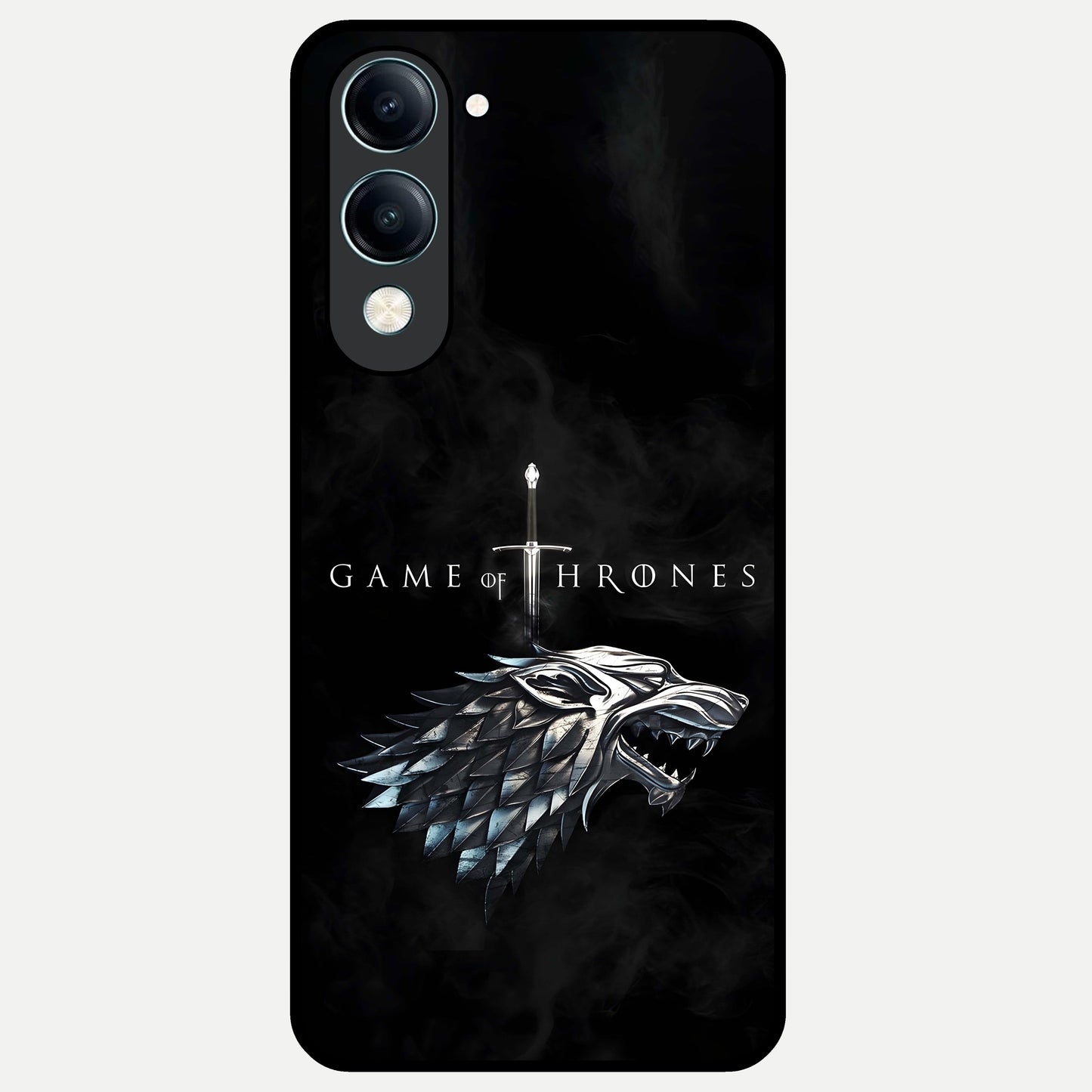 Throne Wolf Legacy Glass Case for iQOO Z10 lite back cover – full design glossy printed glass finish