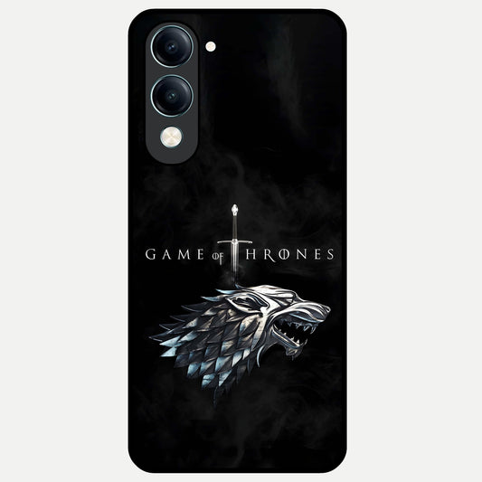  Throne Wolf Legacy Glass Case for iQOO Z10 lite back cover – full design glossy printed glass finish