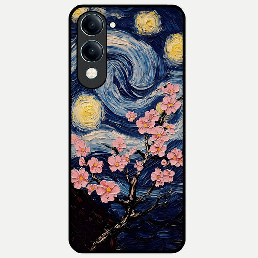  Van Gogh Scenery Glass Case for iQOO Z10 Lite back cover – full design glossy printed glass finish
