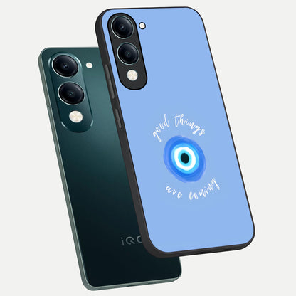  Bright Future Ahead phone case for iQOO Z10 lite showing premium glass back cover with detailed artwork