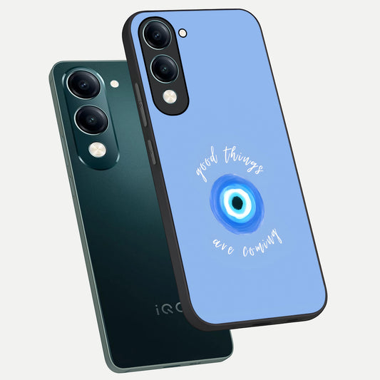  Bright Future Ahead phone case for iQOO Z10 lite showing premium glass back cover with detailed artwork