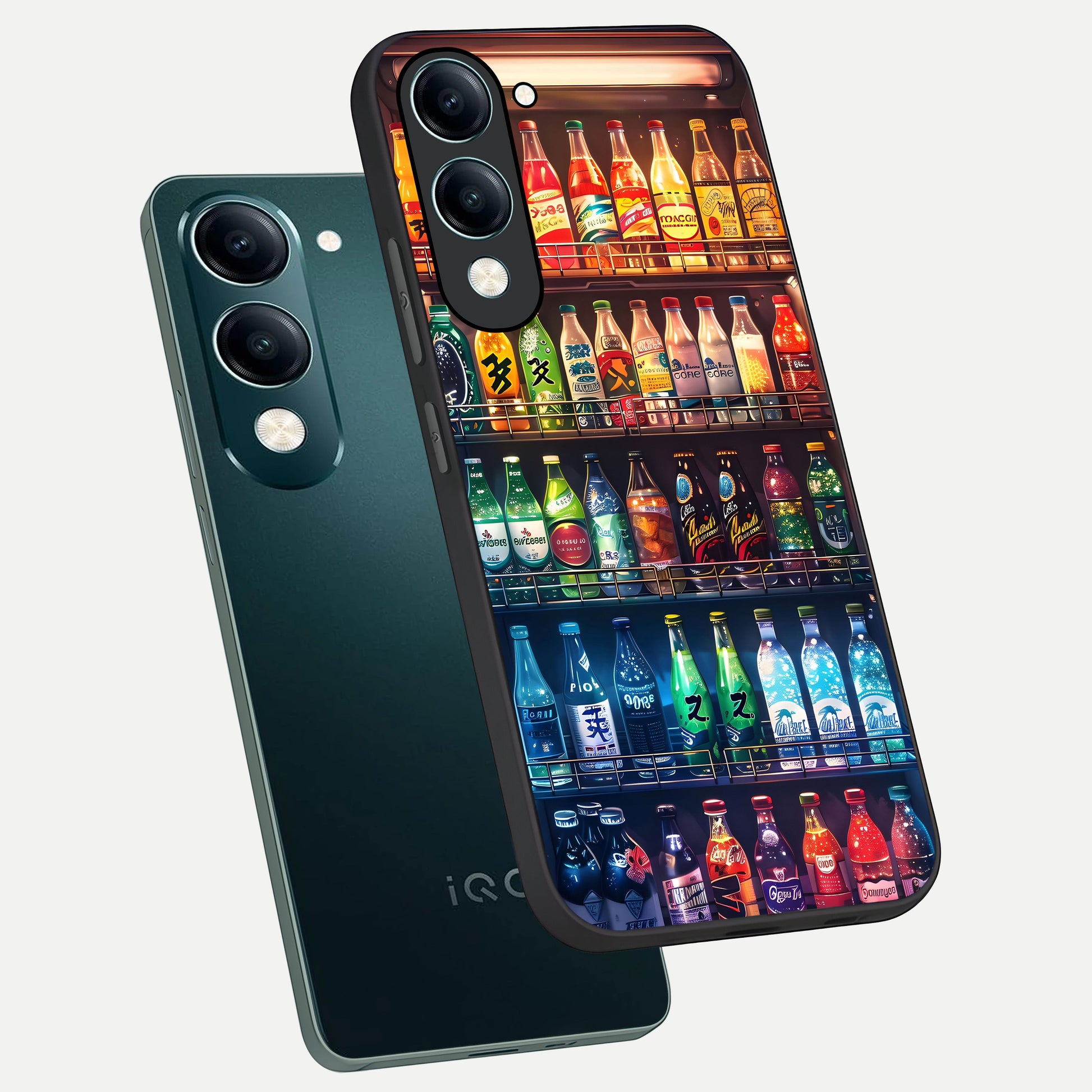 Colorfull Tree phone case for iQOO Z10 lite showing premium glass back cover with detailed artwork
