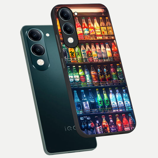  Colorfull Tree phone case for iQOO Z10 lite showing premium glass back cover with detailed artwork
