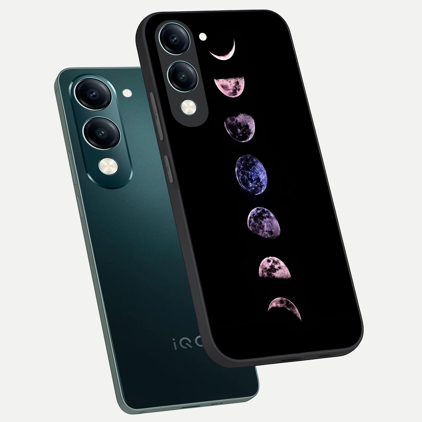  Crimson All Planets phone case for iQOO Z10 Lite showing premium glass back cover with detailed artwork