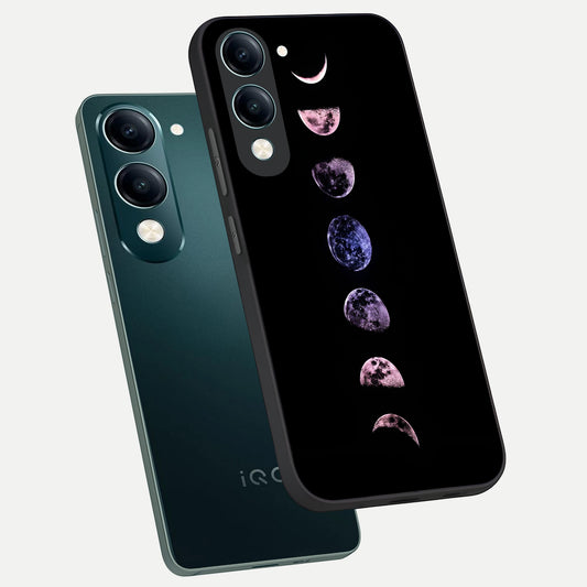  Crimson All Planets phone case for iQOO Z10 Lite showing premium glass back cover with detailed artwork