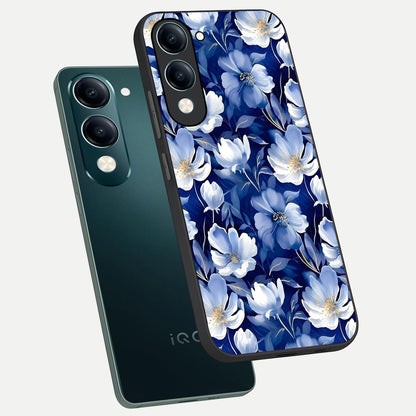  Cute Floral Patterns phone case for iQOO Z10 lite showing premium glass back cover with detailed artwork