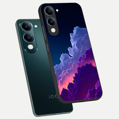  Dreamy Cloud Skies phone case for iQOO Z10 lite showing premium glass back cover with detailed artwork