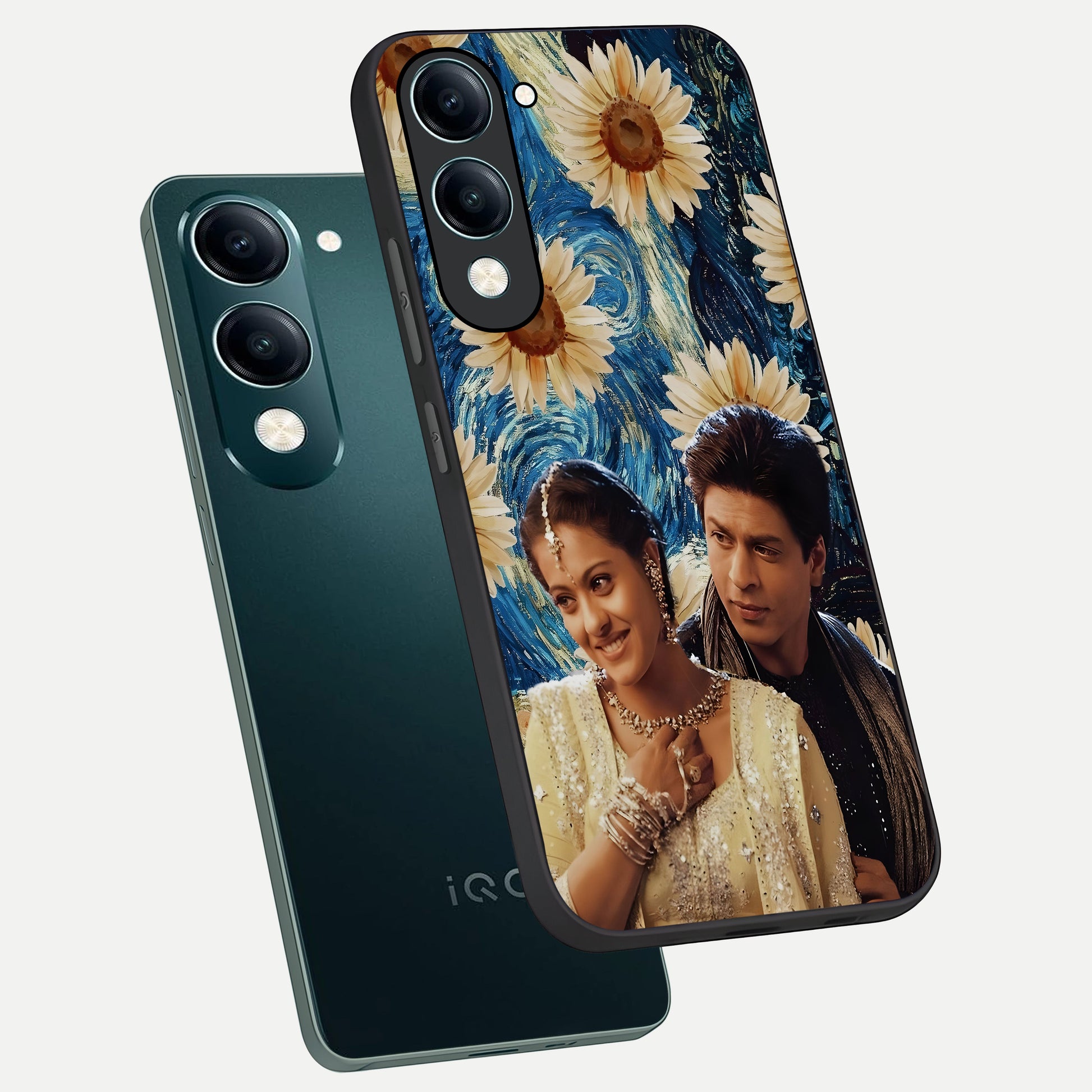  Eternal Love Story phone case for iQOO Z10 Lite showing premium glass back cover with detailed artwork