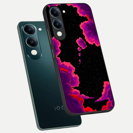  Galaxy Dream Frame phone case for iQOO Z10 Lite showing premium glass back cover with detailed artwork