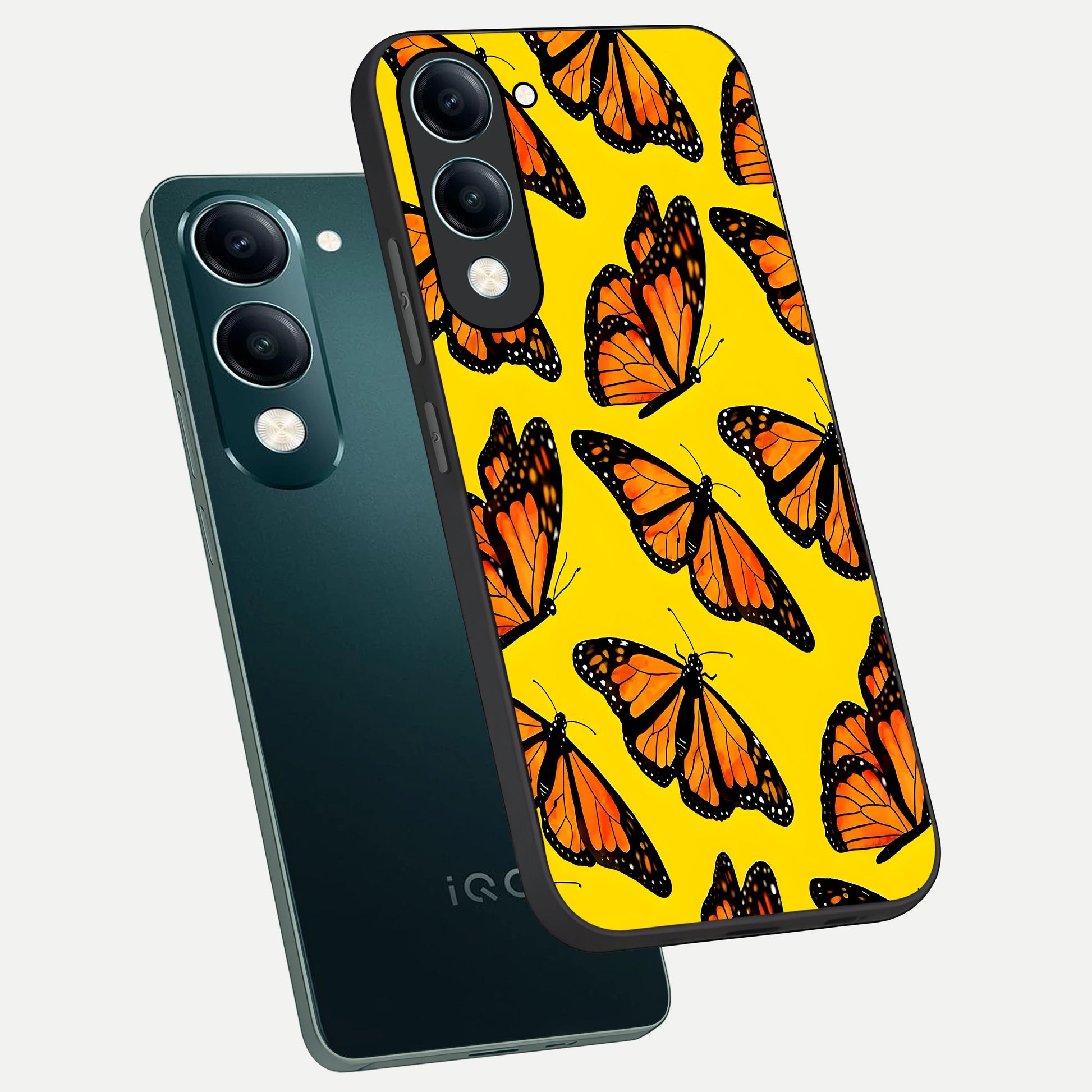  Golden Wing Flight phone case for iQOO Z10 Lite showing premium glass back cover with detailed artwork