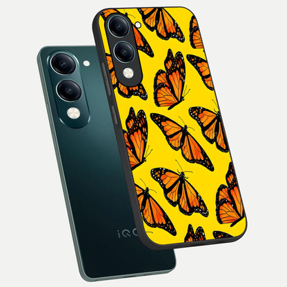  Golden Wing Flight phone case for iQOO Z10 Lite showing premium glass back cover with detailed artwork