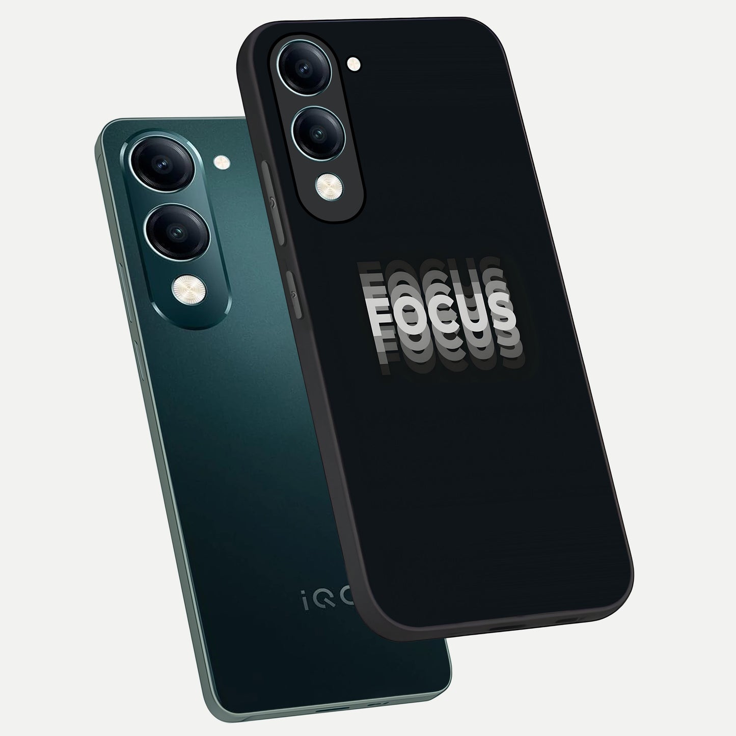  Mono Focus Vision phone case for iQOO Z10 lite showing premium glass back cover with detailed artwork