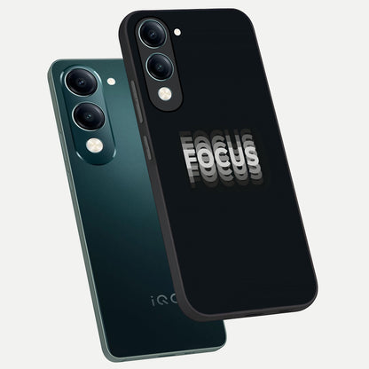  Mono Focus Vision phone case for iQOO Z10 lite showing premium glass back cover with detailed artwork