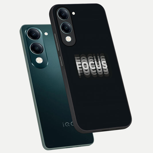  Mono Focus Vision phone case for iQOO Z10 lite showing premium glass back cover with detailed artwork