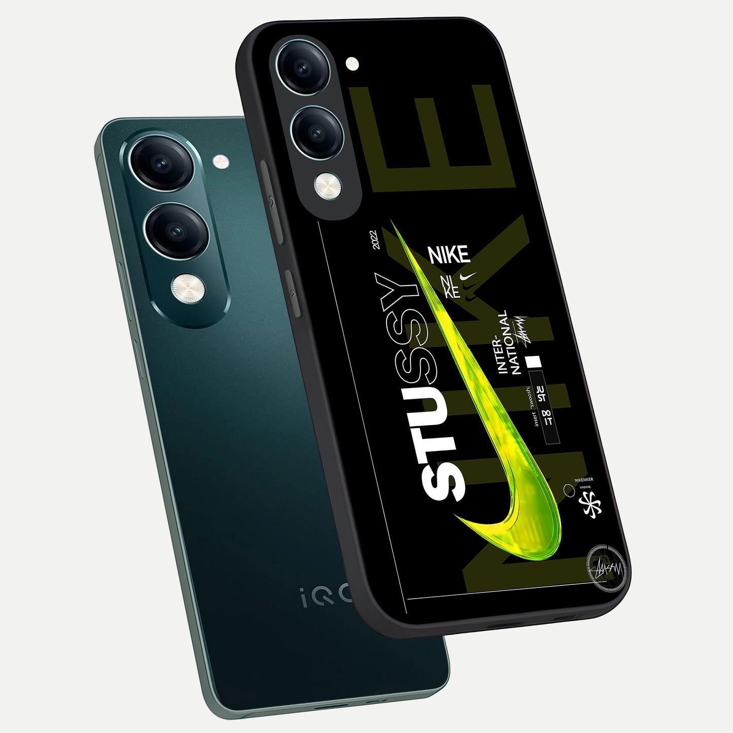  Neon Street Edition phone case for iQOO Z10 Lite showing premium glass back cover with detailed artwork