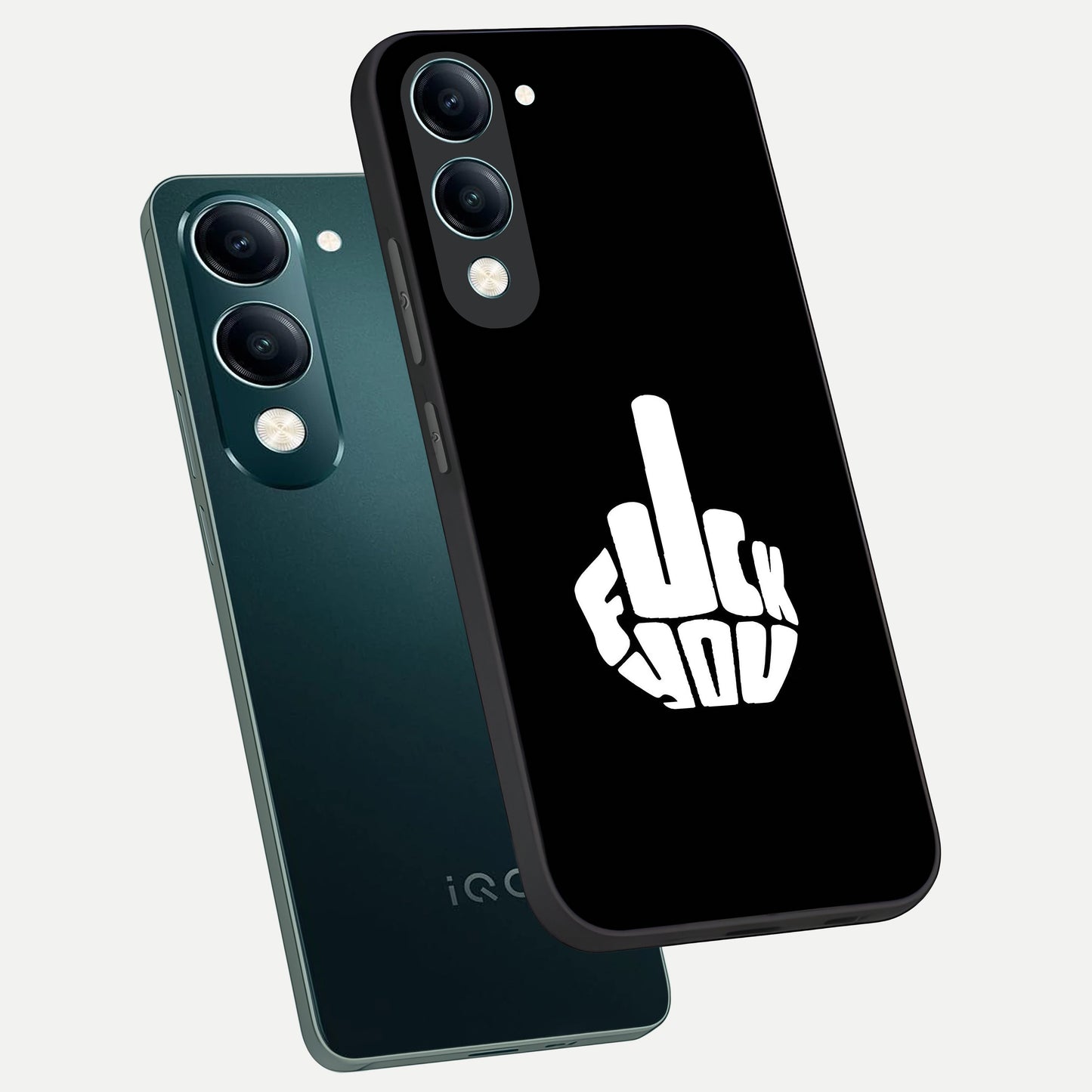  Rebel Mode On phone case for iQOO Z10 Lite showing premium glass back cover with detailed artwork