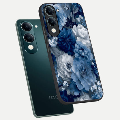  Royal Bloom Garden phone case for iQOO Z10 Lite showing premium glass back cover with detailed artwork