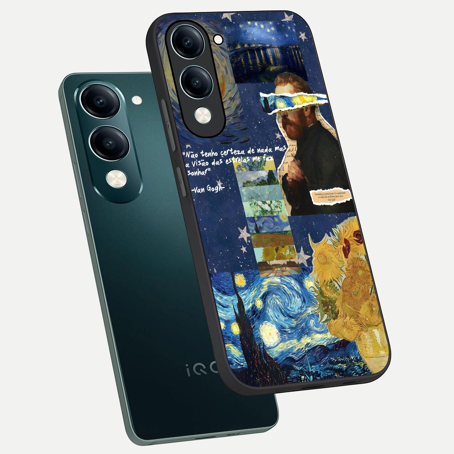  Starry Dream Vision phone case for iQOO Z10 Lite showing premium glass back cover with detailed artwork