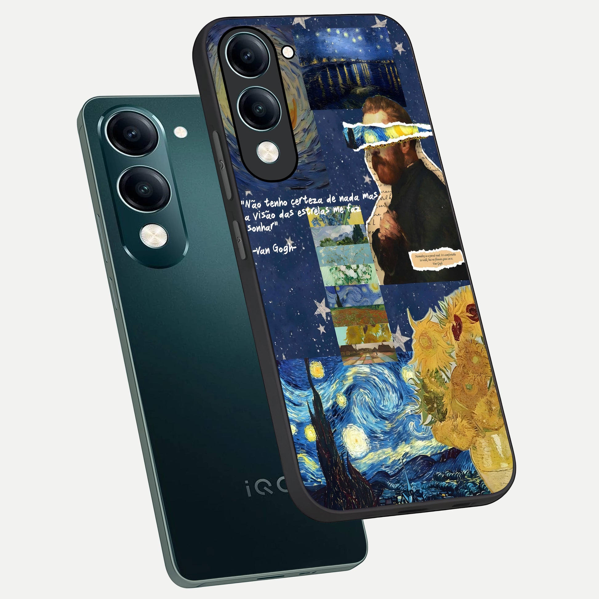  Starry Dream Vision phone case for iQOO Z10 Lite showing premium glass back cover with detailed artwork