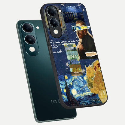  Starry Dream Vision phone case for iQOO Z10 Lite showing premium glass back cover with detailed artwork