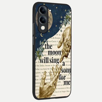  Aesthetic Divine back cover for iQOO Z10 Lite slim fit glass case with vibrant aesthetic design