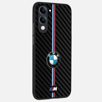  BMW Pattern back cover for iQOO Z10 lite slim fit glass case with vibrant aesthetic design