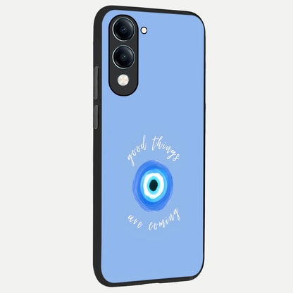  Bright Future Ahead back cover for iQOO Z10 lite slim fit glass case with vibrant aesthetic design