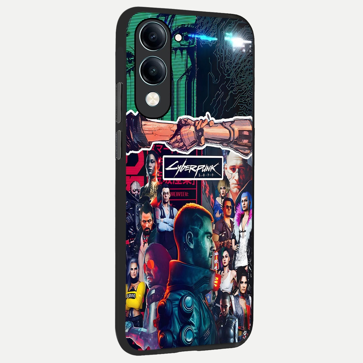  CYBERPUNK Legacy back cover for iQOO Z10 Lite slim fit glass case with vibrant aesthetic design