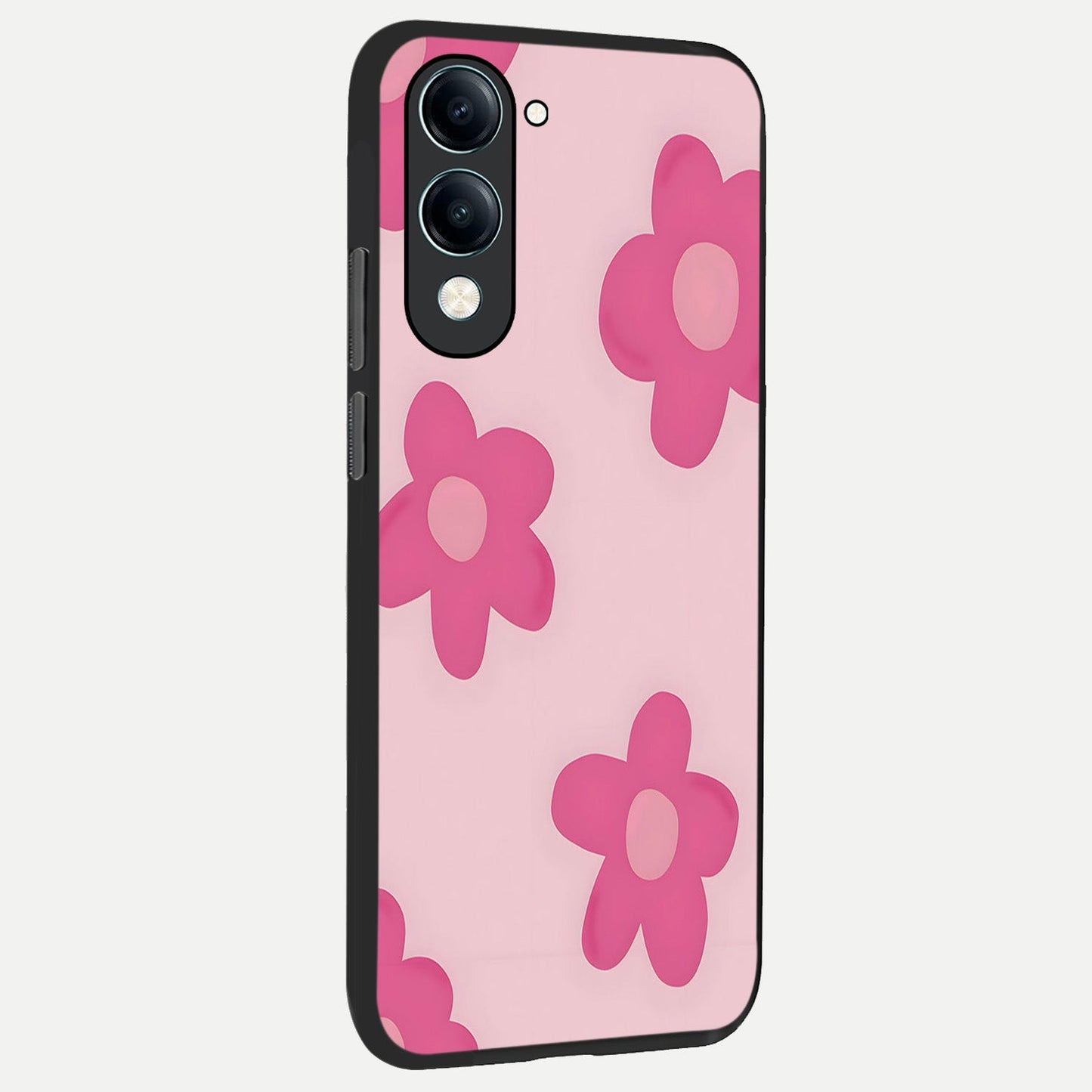  Candy Bloom Dreams back cover for iQOO Z10 Lite slim fit glass case with vibrant aesthetic design