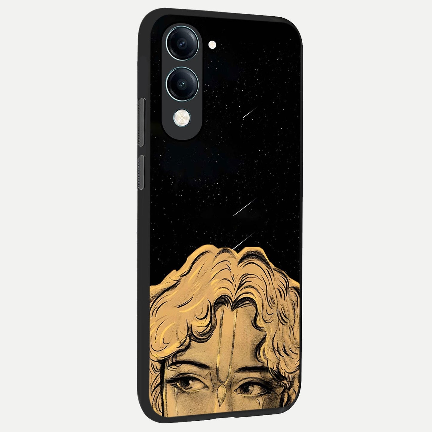  Celestial Gods Plan back cover for iQOO Z10 Lite slim fit glass case with vibrant aesthetic design
