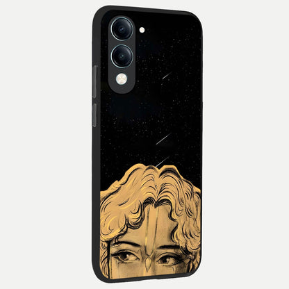  Celestial Gods Plan back cover for iQOO Z10 Lite slim fit glass case with vibrant aesthetic design