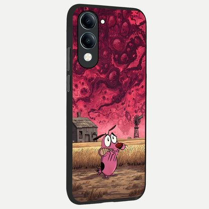 Courage Under Sky back cover for iQOO Z10 lite slim fit glass case with vibrant aesthetic design