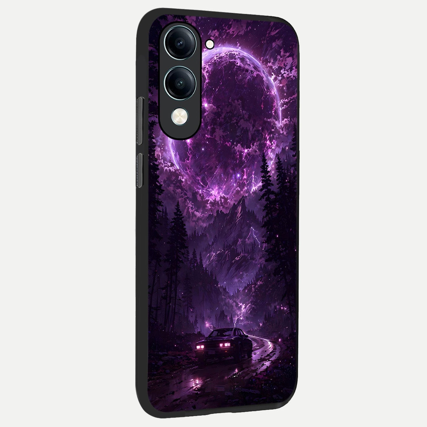  Eternal Cosmic Drive back cover for iQOO Z10 lite slim fit glass case with vibrant aesthetic design