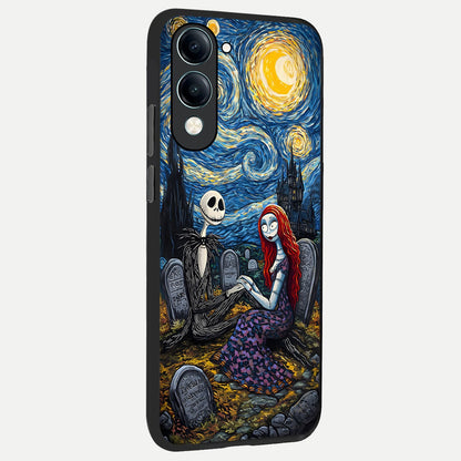  Eternal Night Love back cover for iQOO Z10 lite slim fit glass case with vibrant aesthetic design