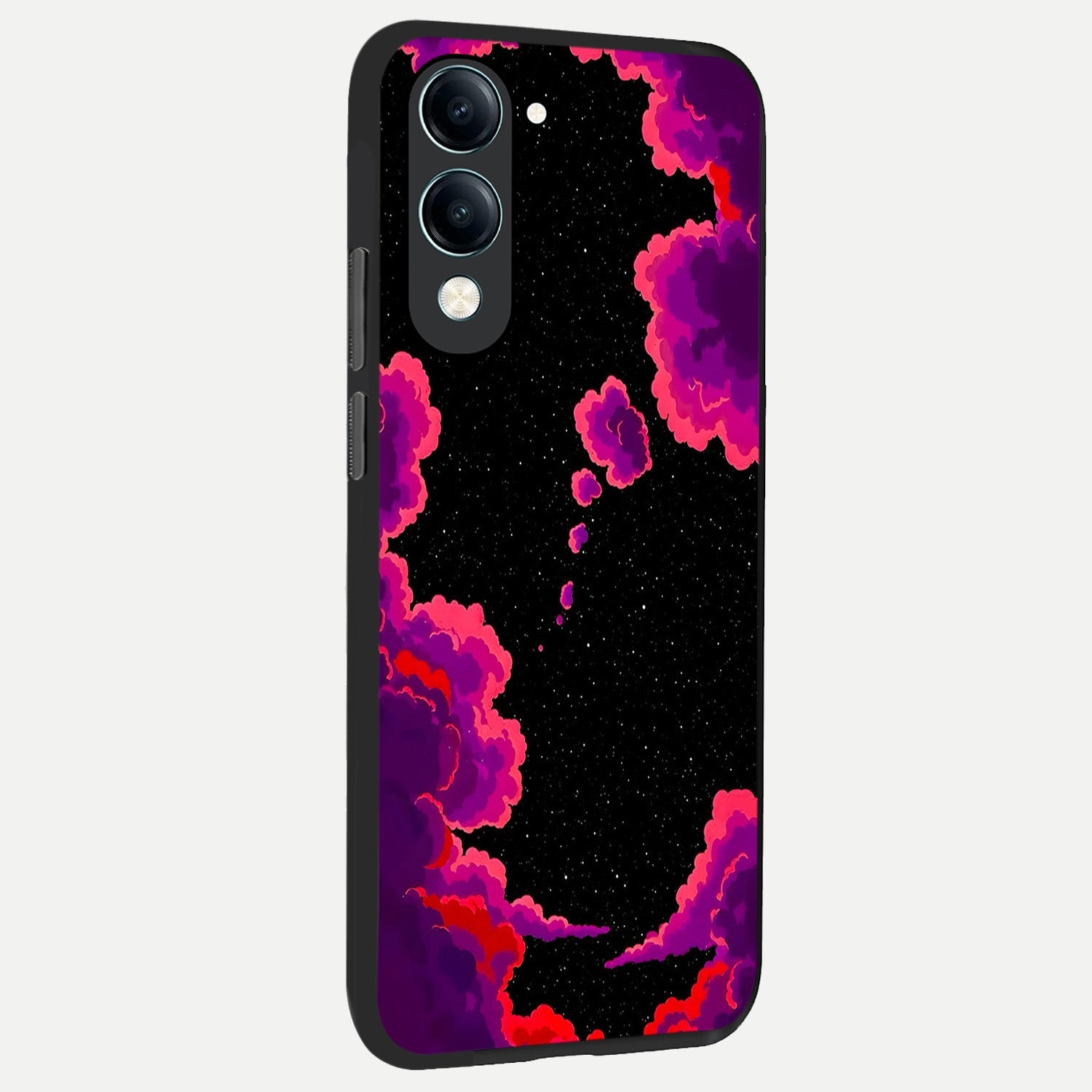  Galaxy Dream Frame back cover for iQOO Z10 Lite slim fit glass case with vibrant aesthetic design