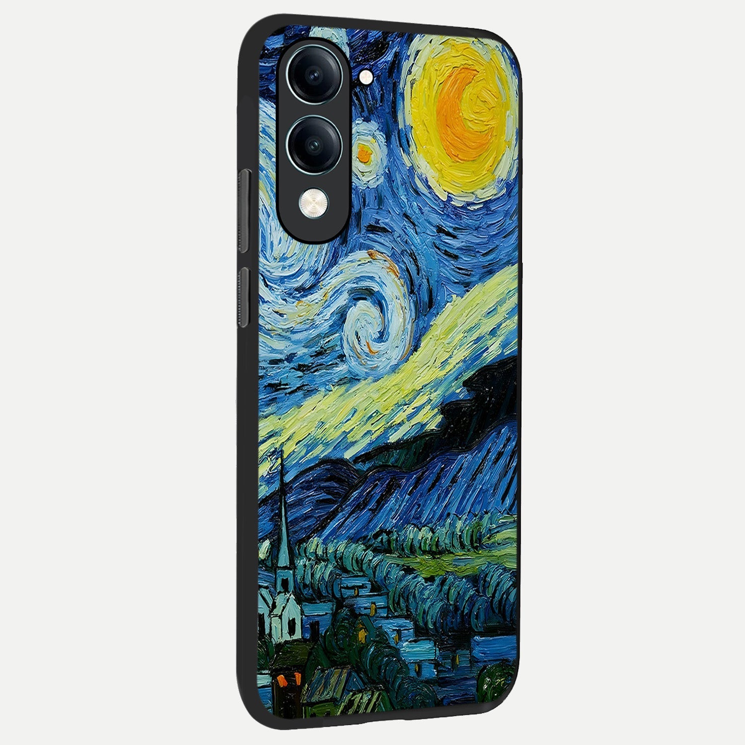  Inspired Van Gogh Art back cover for iQOO Z10 lite slim fit glass case with vibrant aesthetic design