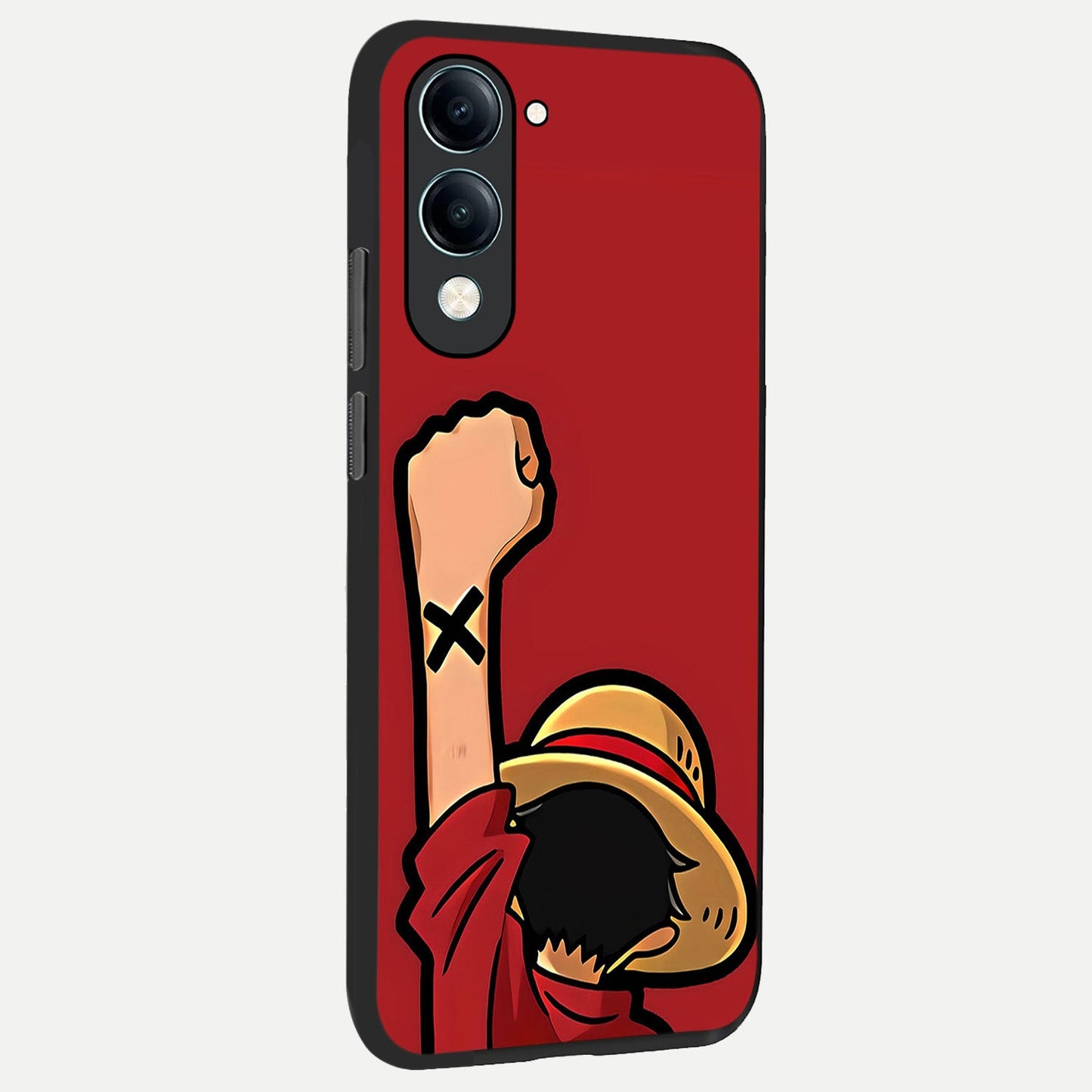  Luffy X Spirit back cover for iQOO Z10 Lite slim fit glass case with vibrant aesthetic design