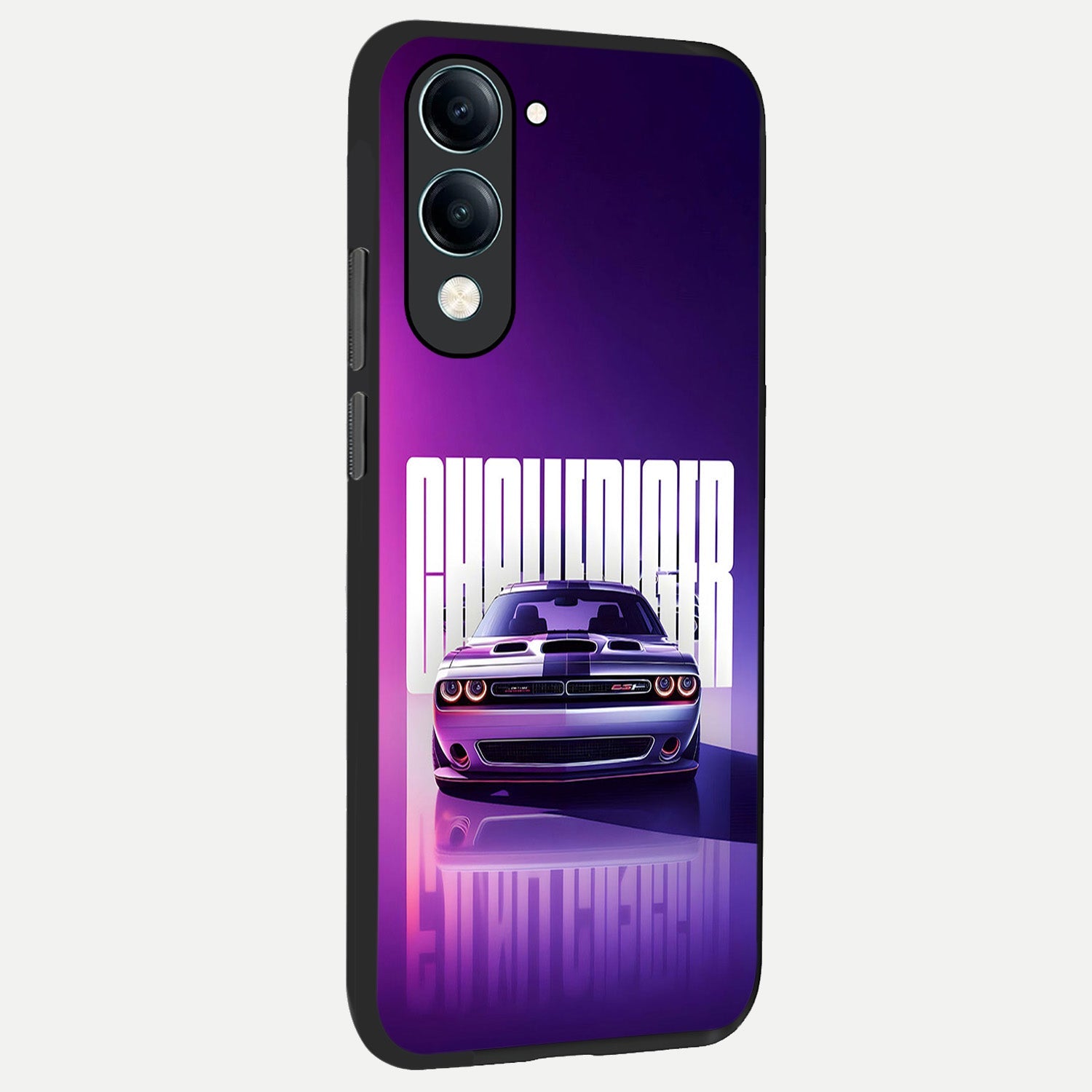  Midnight Muscle Ride back cover for iQOO Z10 lite slim fit glass case with vibrant aesthetic design